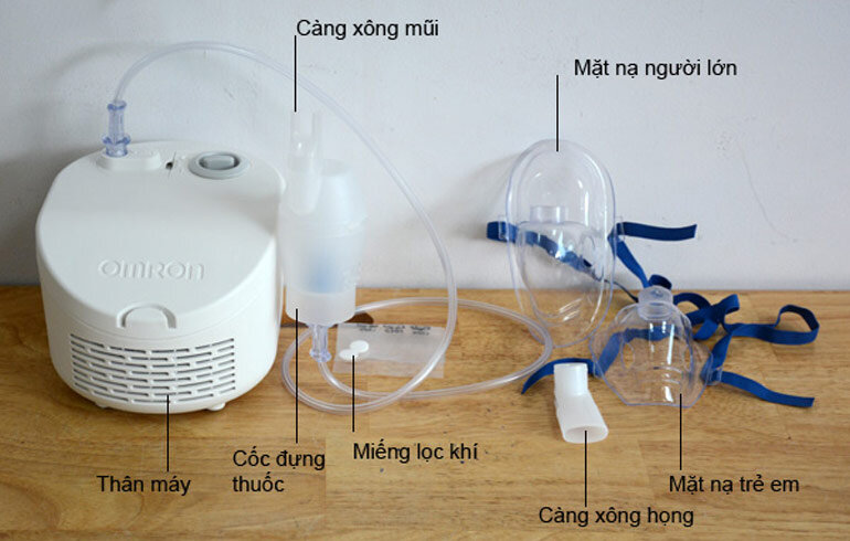 máy xông mũi họng omron 