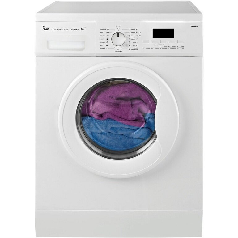 Máy giặt lồng ngang Teka TKX3 1260 có thể giặt tối đa 6kg quần áo
