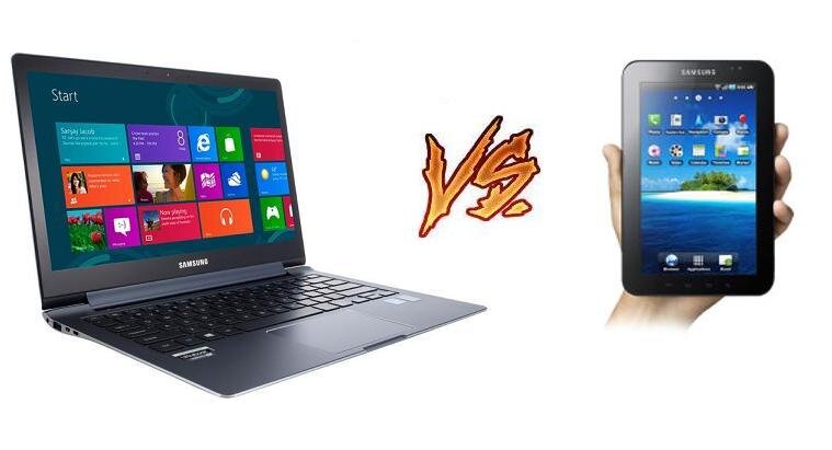 Laptop vs máy tính bảng