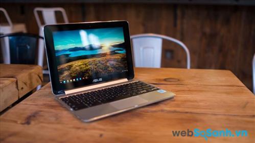 Asus Chromebook Flip có thiết kế nhỏ gọn với khả năng xoay màn hình 360 độ