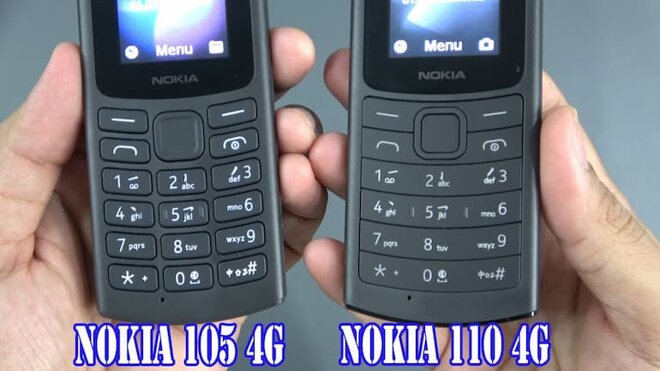 Nokia 110 4G và 105 4G với dung lượng pin như nhau, thời lượng sử dụng không có sự khác biệt