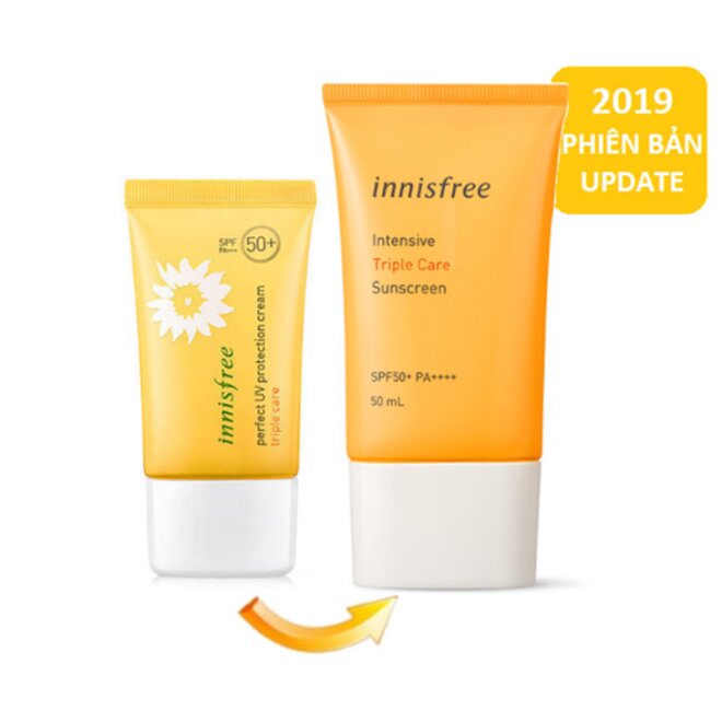 Thiết kế kem chống nắng Innisfree phiên bản mới