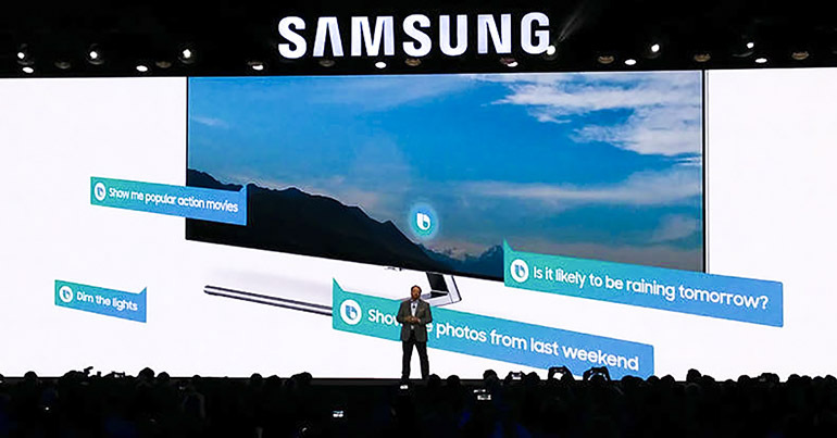 Smart tivi Samsung 2018 tích hợp trợ lý ảo Bixby như trên smartphone