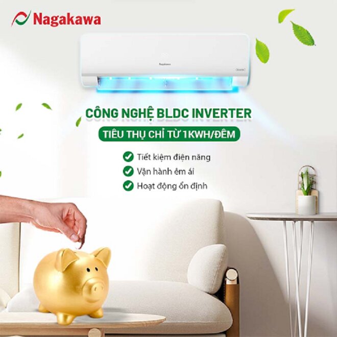 “4 chuẩn” có ở điều hòa Nagakawa NIS-A09R2H10 