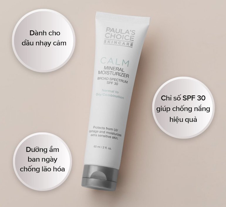 Kem dưỡng da Paula's Choice Calm Mineral Moisturizer SPF 30