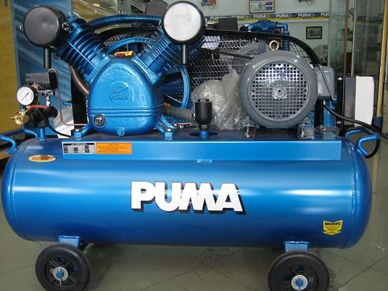 Máy nén khí Puma 3HP 100 lít với khả năng hoạt động tuyệt vời, ấn tượng