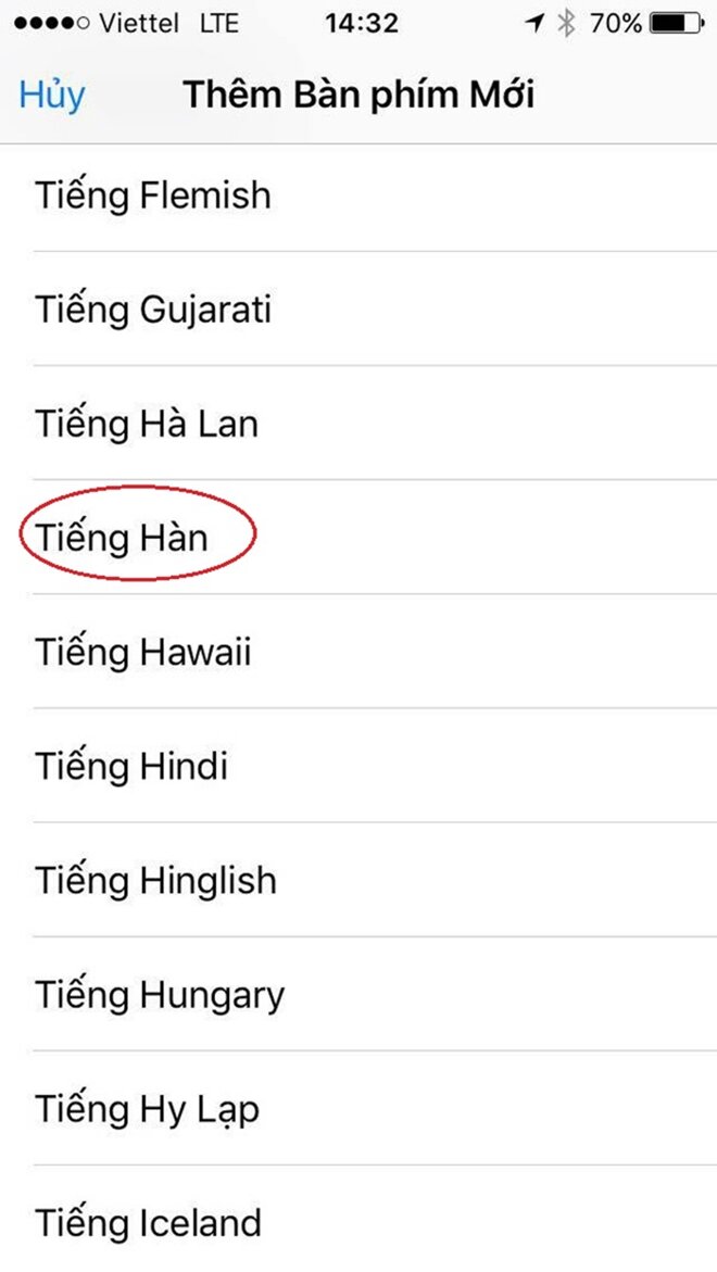 bàn phím tiếng Hàn