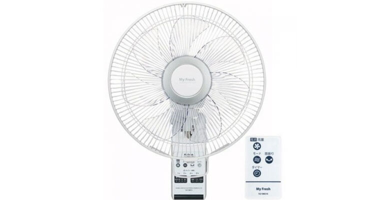 Quạt treo tường Toshiba TF-30RK24 với thiết kế màu trắng hiện đại, tinh tế quạt treo tường Toshiba TF-30RK24