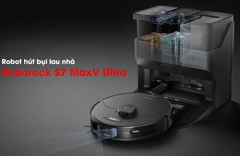 Robot hút bụi Xiaomi Roborock S7 MaxV Ultra