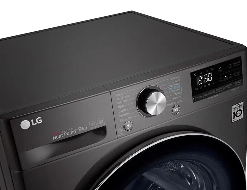 LG DVHP09B giá chạm đáy, máy sấy quần áo bơm nhiệt 9kg tiết kiệm điện cho gia đình
