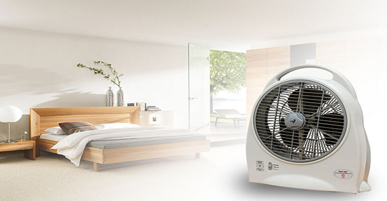 Asia QS1001 vận hành êm ái thích hợp sử dụng cho gia đình có người già và trẻ nhỏ Quạt tích điện Asia QS1001