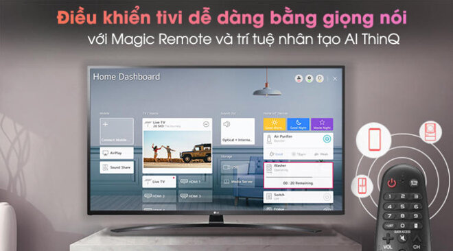 Cuộc sống của bạn trở nên thuận tiện hơn với trí tuệ nhân tạo AI ThinQ và Magic Remote 