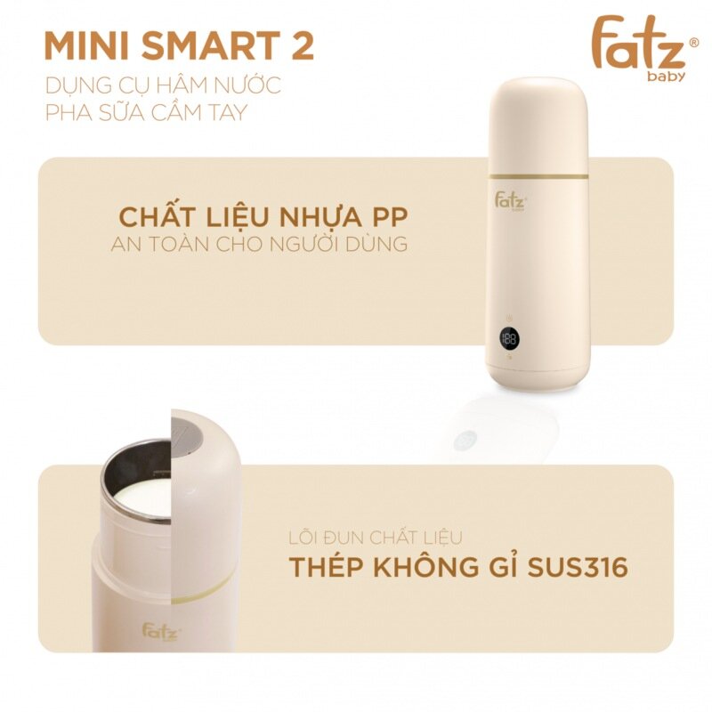 Sản phẩm Mini Smart 2 Fatzbaby có lõi thép không gỉ