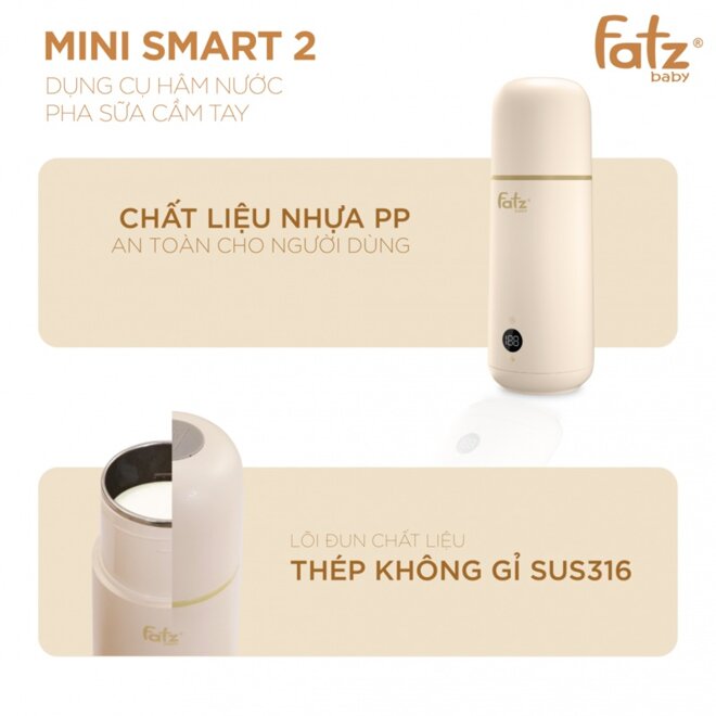 Sản phẩm Mini Smart 2 Fatzbaby có lõi thép không gỉ