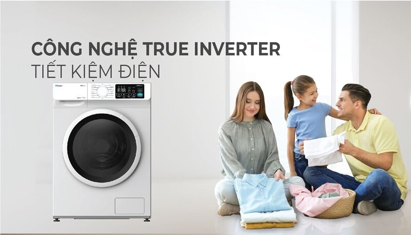 Máy giặt Casper Inverter 10.5 kg WF-105I140BWC: Máy giặt giá rẻ với tốc độ quay vắt cao