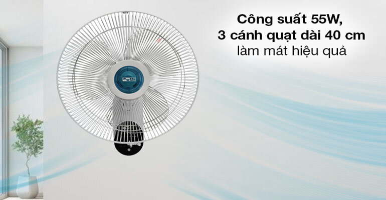 AC AWF02A163 còn được tích hợp nhiều tính năng an toàn quạt treo tường AC AWF02A163