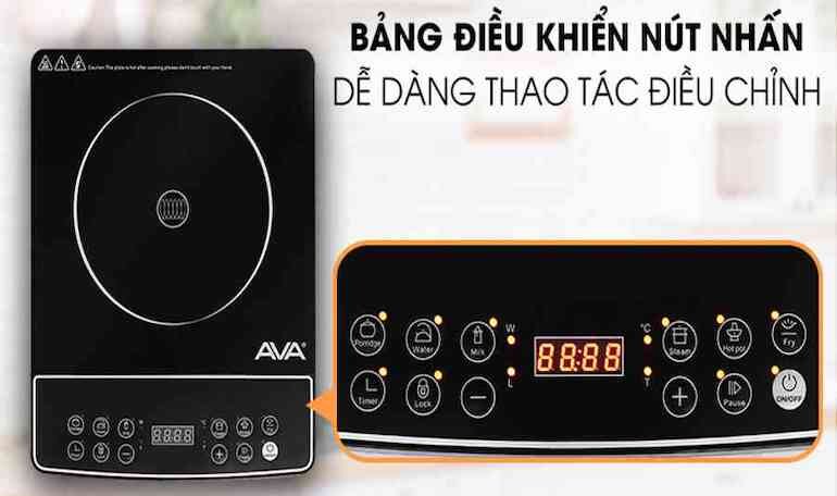 Bếp âm AVA ALP-DC88 giúp nấu ăn nhanh chóng và tiết kiệm thời gian nhờ công suất hoạt động 2000W.