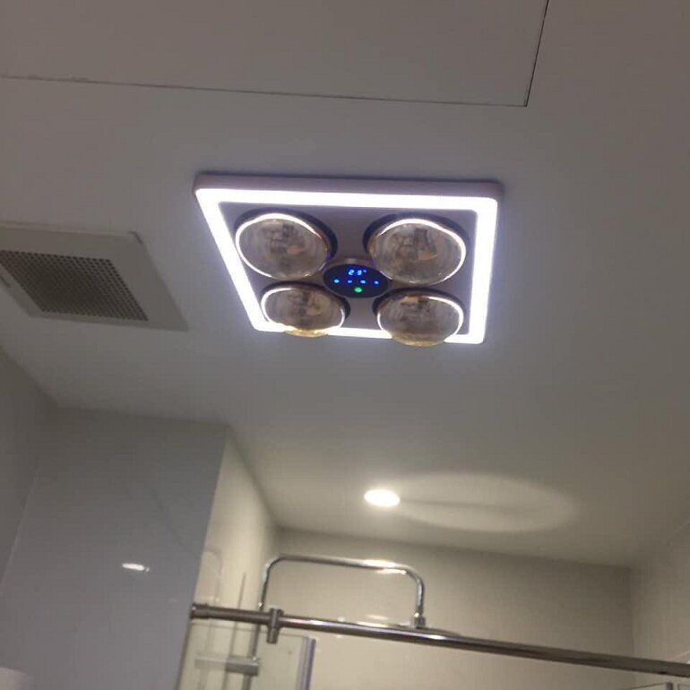 Đèn sưởi nhà tắm Galaxy âm trần 4 bóng GCHL-4R