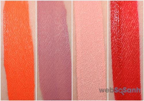 Hình ảnh swatches của son kem lì Too Faced Melted Matte Liquid Lipstick 