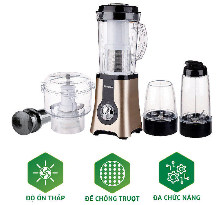 Máy xay sinh tố Kangaroo kg4b3 sở hữu chính sách đảm bảo an toàn vượt lên trước nhiệt độ, tách hiện tượng cháy nổ.