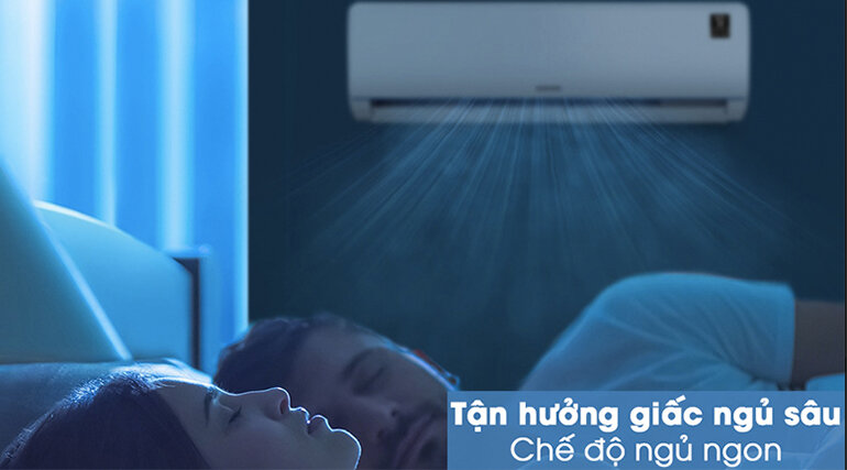 Chế độ Good’s Sleep của điều hòa Samsung Inverter 1 chiều giúp đảm bảo giấc ngủ ngon cho người sử dụng