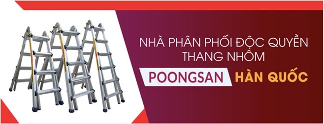 mua thang nhôm poongsan chính hãng ở đâu