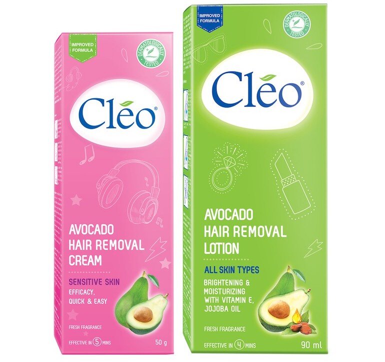 Kem tẩy lông Cleo Avocado Hair Removal Lotion