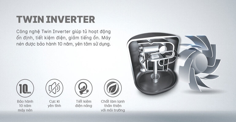 tủ lạnh Aqua Inverter AQR-T259FA(FB) 245 lít
