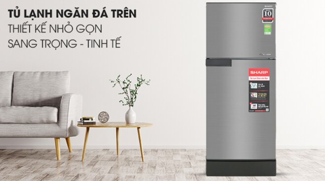 Tủ lạnh Sharp Inverter 165 lít SJ-X176E-DS