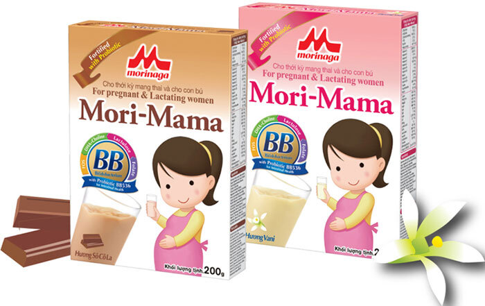 sữa bầu mori - mama vị socola và vani