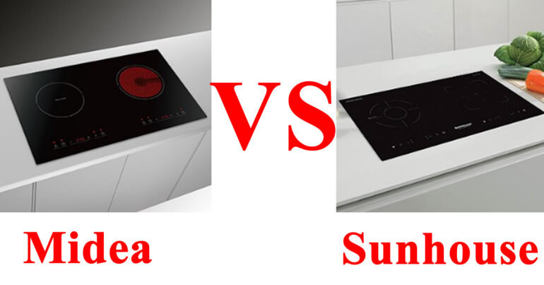 So sánh bếp từ đôi Sunhouse và Midea : chọn mua bếp nào tốt mà rẻ hơn ?
