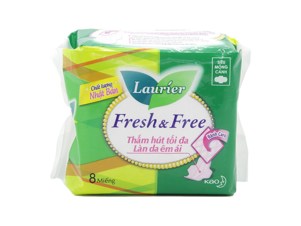 Băng vệ sinh Laurier Fresh & Free 