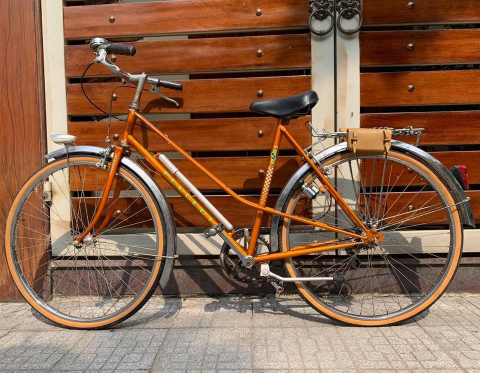 X5 Xe đạp cổ Peugeot cá vàng đời 1979 cổ rụt  Đồng hồ nhà kho