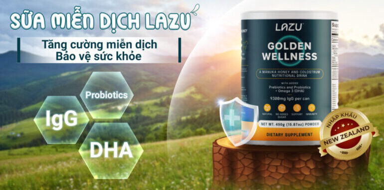Sữa miễn dịch Lazu Golden Wellness