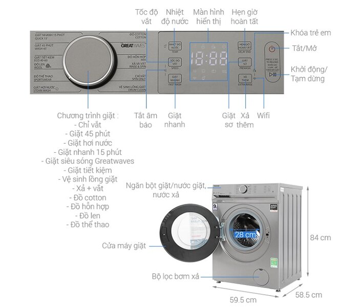 Máy giặt Toshiba TW-BL105AVSS