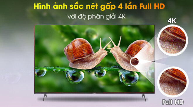 Smart Tivi Sony 65 inch 4K KD-65X9000H/S có chất lượng hiển thị tuyệt vời