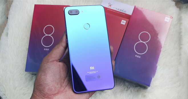 Điện thoại Xiaomi Mi 8 Lite giá rẻ 6,69 triệu đồng với thiết kế ấn tượng vượt trội trong tầm giá