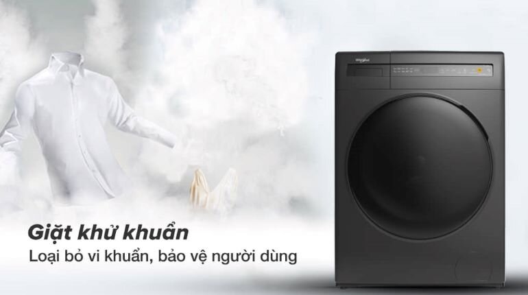 Máy giặt sấy Whirlpool 10.5kg WWEB10702FG