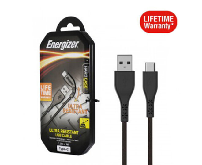 Cáp USB Type-C Energizer 1.2m Siêu Bền