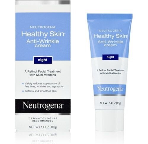Kem dưỡng ẩm ban đêm chống nhăn của Neutrogena dòng Healthy Skin được chiết xuất Retinol, là một trong những sản phẩm hàng đầu về chăm sóc da được các chuyên gia tin dùng. Ảnh minh họa Công dụng: Với công thức độc quyền của Neutrogena chứa Retinol, Vitamin A tinh khiết, giúp da bạn luôn tươi trẻ