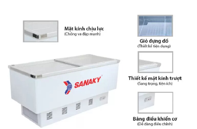 Tủ đông 999K của Sanaky