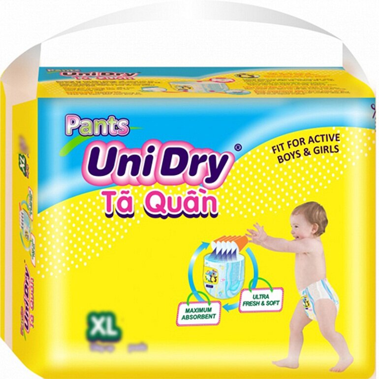 Thiết kế bỉm quần Unidry ngộ nghĩnh dễ thương