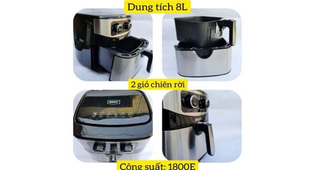 Nồi chiên không dầu Lorente 8 lít LT-1619