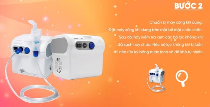 Hướng dẫn chi tiết cách sử dụng máy xông mũi họng Omron NEC2