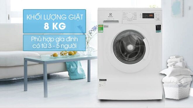 Máy giặt Electrolux 8 Kg EWF8025DGWA.