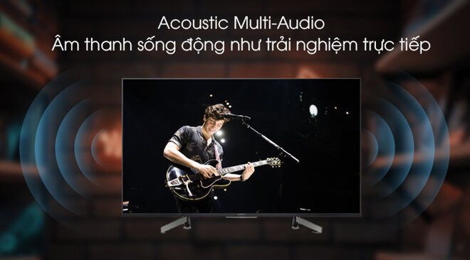 Âm thanh siêu thực với loa 2 loa tweeter và công nghệ âm thanh Acoustic Multi Audio