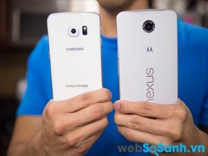 Dung lương pin của Nexus 6 lớn hơn Galaxy S6 Edge