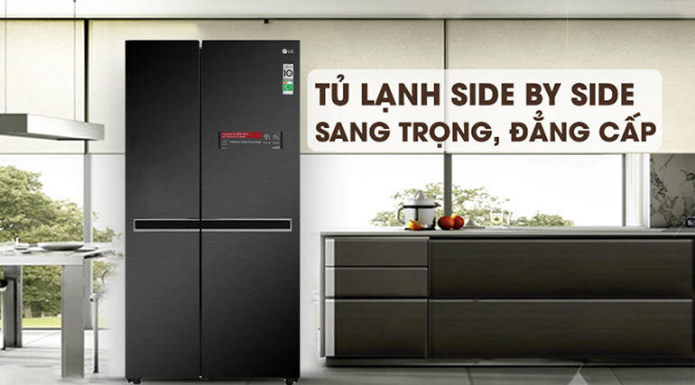 Kiểu dáng chiếc tủ lạnh LG GR-B257WB – Inverter, 649 lít