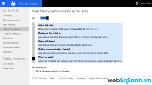 Windows Live Family Safety