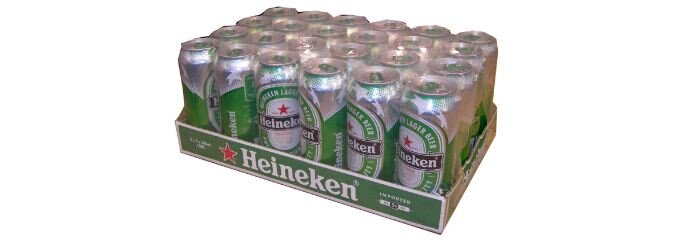Hình ảnh thực tế : Bia Heineken Lon 500 ml/ 5 % , Có quy cách là 24 Lon/ Két , Hàng nhập khẩu Hà Lan